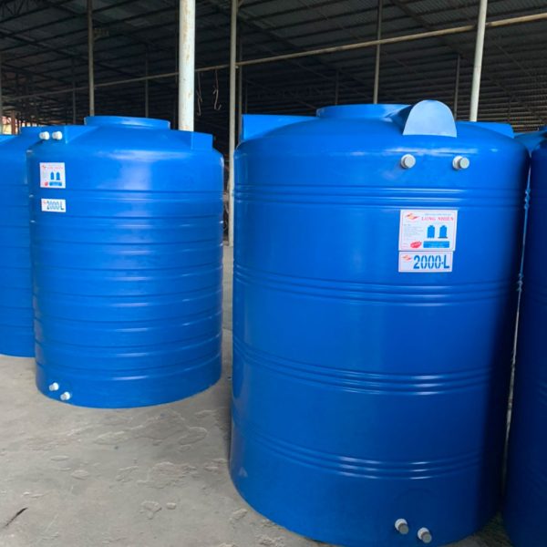 Bon nuoc nhua Long Nhien 2000L giai phap luu tru nuoc gia dinh hieu qua.